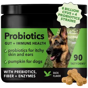Pet Intestinal Probiotic Chewable Tablets, Promote Dog Gut Health