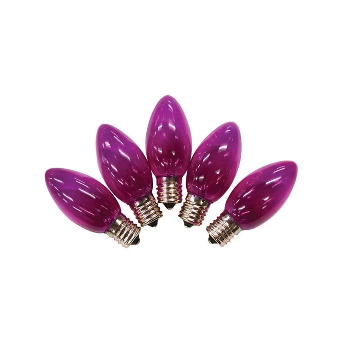 212 MAIN C9 LED Christmas Light Bulbs, 25-Count 1 in. Bright Purple, Indoor/Outdoor Home & Party Festive Decorations, 25 lights, Led Lights