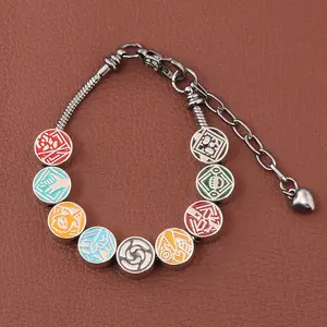 Cartoon Anime Jujutsu Kaisen Gojo Satoru Hayashi Sukuna Yotsugi Nyanko Hand Gesture Creative Bracelet, Unique Design Accessory