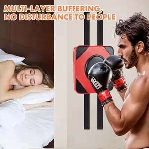 Wall Mounted Boxing Target, 1 Count Silent Punching Bag, Wall Hanging Boxing Pad, Home Gym Workout Equipment for Men & Women, Boxing Speed Trainer