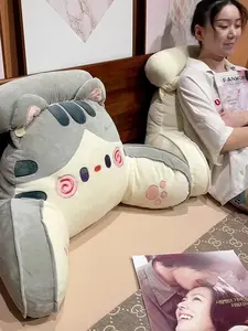 Pillow, bed, headrest, cute sofa, large backrest cushion, removable and washable, waist support, tatami, throw pillow, headrest cushion