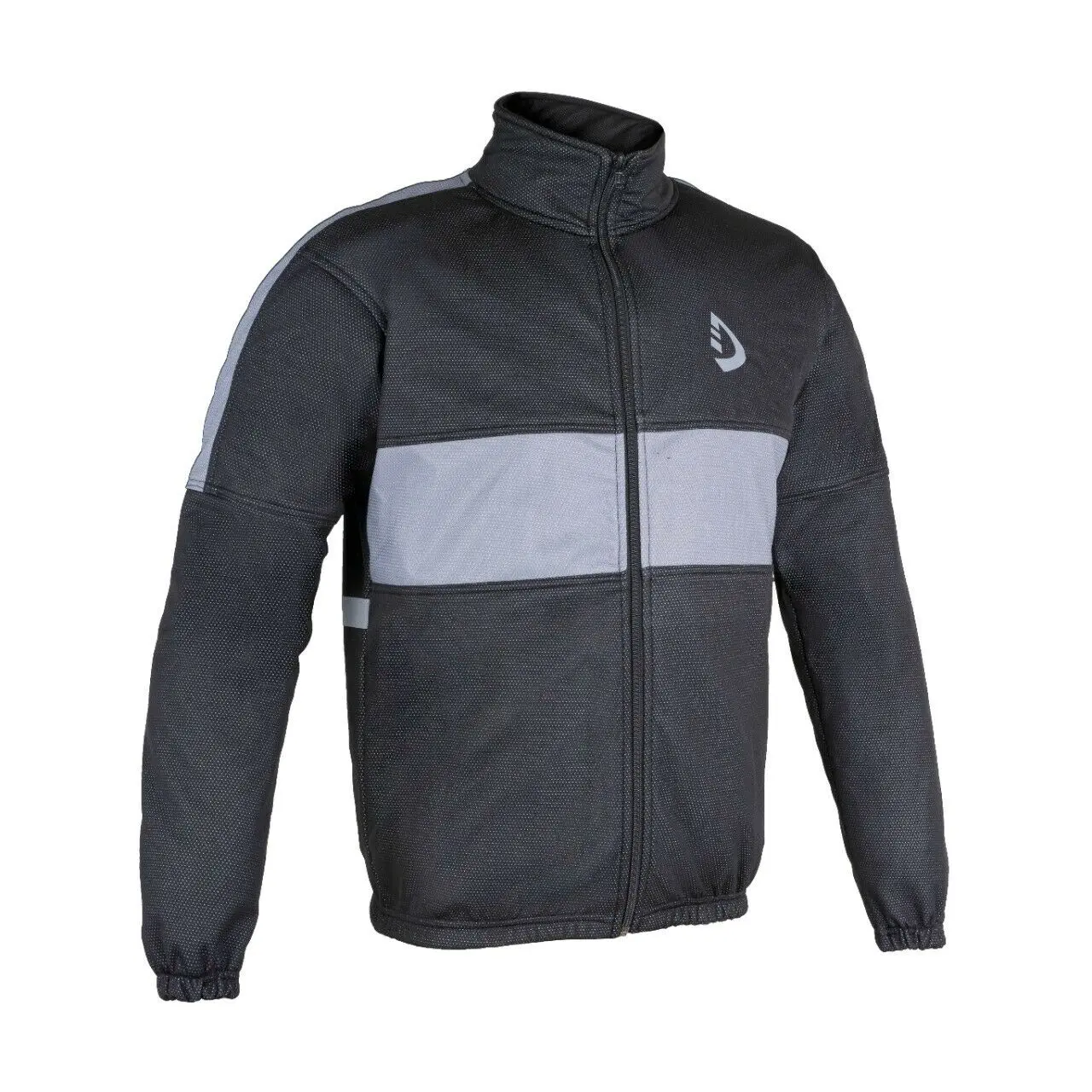 Deckra Male Long Sleeve Cycling Jacket - Thermal Wind-Resistant Sport Outerwear with Quick Dry Fabric and Reflective Details, Fitted, Biking, 3D Anatomical Cutting, Hi-Viz Reflectors, Cold Wash, Fleece, Windproof Shell, Do Not Brush/Bleach, S, Standard Si
