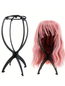 4 Pcs Plastic Wig Holder Portable Wig Head Holder Durable Hair Display Tool Wigs Display Stand Head Mannequin Hair Hat Hairpiece Holder