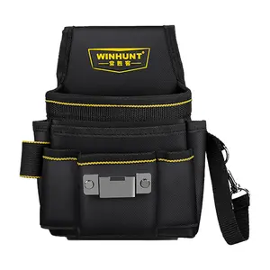 Thick Canvas Tool Bag, Multi-Functional Electrician Waist Pack, Tool Pouch, Large Capacity, Durable and Sturdy, Convenient Storage, Multiple Pockets, Portable Tool Bag