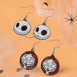 Jack Earrings, Sally Earrings, Halloween Earrings