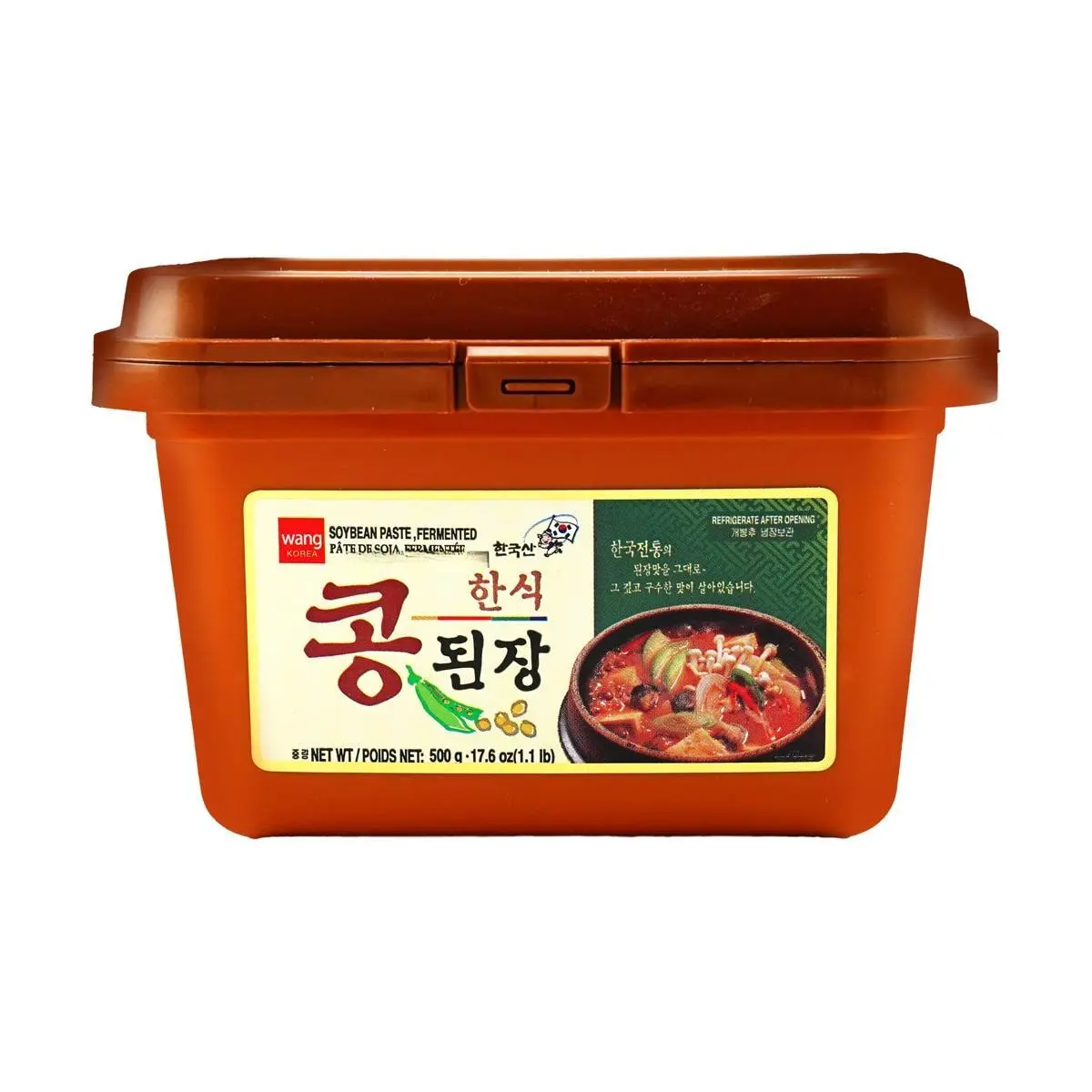 WANG FOOD Authentic Korean Traditional Doenjang - 500g | Premium Soybean Paste for Stews & Marinades