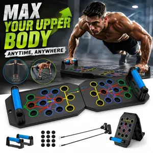 5-in-1 Push-up Board, 1 Set Home Push-up Training Board, Chest Muscle Abdominal Muscle Training Equipment for Men & Women, Strength Training Equipment, Portable Home Gym System, Suitable for Users of all Body Types,Resistance,arc trainer, Calisthenics