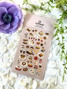 Suatelier Foodtrip #4 Stickers for Journals and Planners - Decorative and Functional Labels for Office Stationery