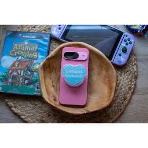 Certified Husbando Phone Grip and Magsafe Converter Base | Glitter Epoxy Front | 2.5" x 2"