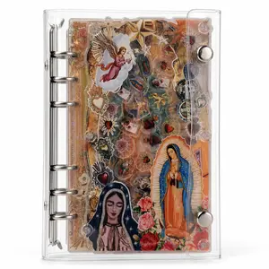 A6 Refillable Shaker Notebook Binder - Virgen de Guadalupe Office Stationery