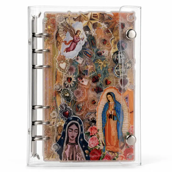 A6 Refillable Shaker Notebook Binder - Virgen de Guadalupe Office Stationery