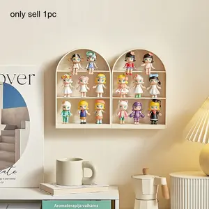 Wall-hung doll blind box storage box hand-held showcase doll blind box storage display stand