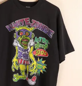 Rare 1995 White Zombie Astro-Creep 2000 Tour Black Unisex Tshirt Reprint