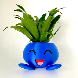 Pokemon Oddish Planter - Cute Flower Pot with Drainage Hole for Home Garden