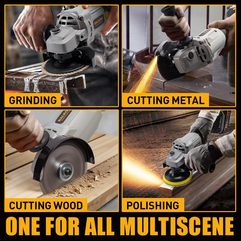 Brushless Motor Angle Grinder Cordless With Battery And Extensive Accessories, A Multi-purpose Machine, No Load Speed: 9000r/min, Three Adjustable Speed Settings, And A Compact Design, Perfect For Grinding And Polishin