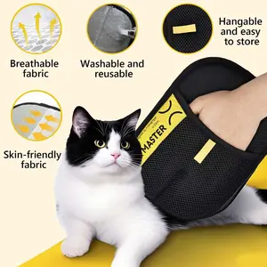 Pet Double Sided Grooming Gloves,Static Removal Gloves for Pet Hair,Multi-Function,For Washing,Hair Removal,Beauty,Sofa,Bed Sheets,Clothes,Suitable for Cats and Dogs
