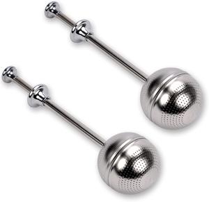 2 PCS Home Stainless Steel Telescoping Tea Infuser, Reusable Fine Mesh Tea Spacer Diffusion Filter for Cups and Teapots