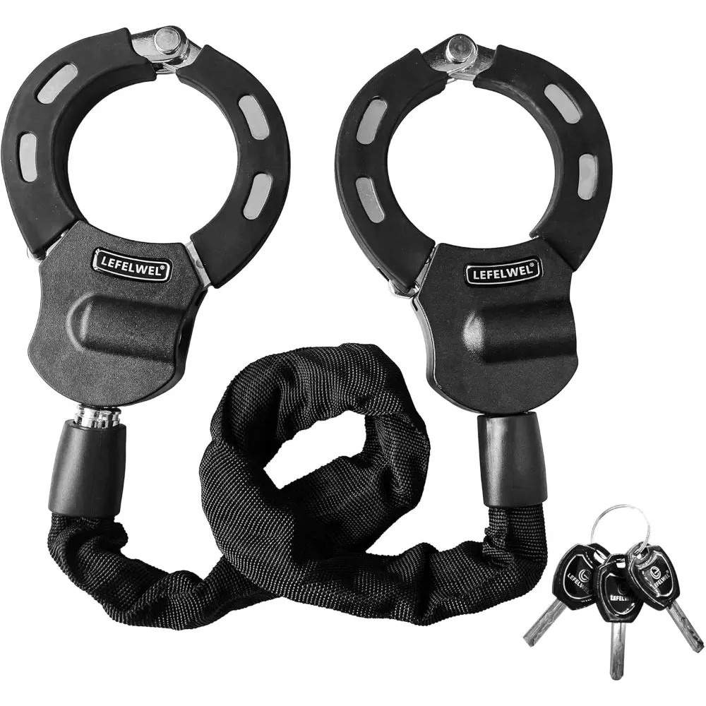 TRAIL RECKONING Multi-Use Anti-Theft Security Lock Cable Lock - 92cm Long Chain with Silicone Pad, Safety Accessory for Bicycles, Electric Scooters, Lock Cable Locks
