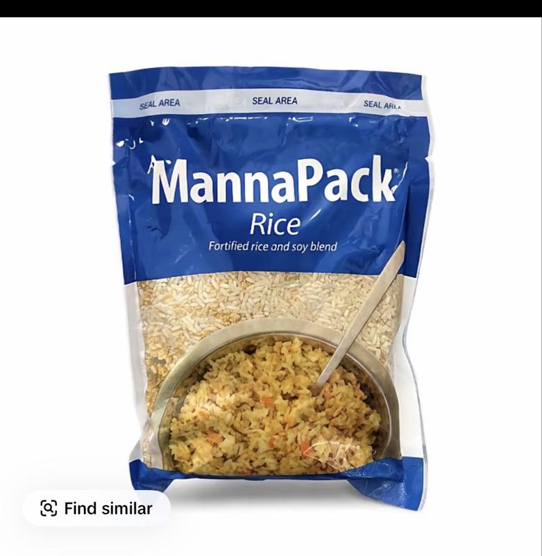 3 MannaPack Fortified Rice and Soy Blend - Mama's Choice for Nutritious Meals (pack 3)