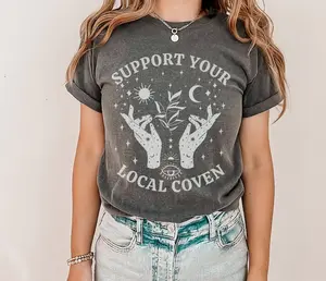 Comfort Colors® Shirt, Support Your Local Coven Shirt, Witch Shirt, Comfort Colors Halloween Shirt, Witchy Aesthetic Tee, Witchcraft T-Shirt