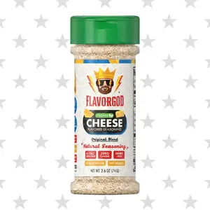 FlavorGod Cheese Seasoning with Garlic, Himalayan Pink Salt and Real Almonds - Vegan and Lactose Intolerant Friendly - Spice