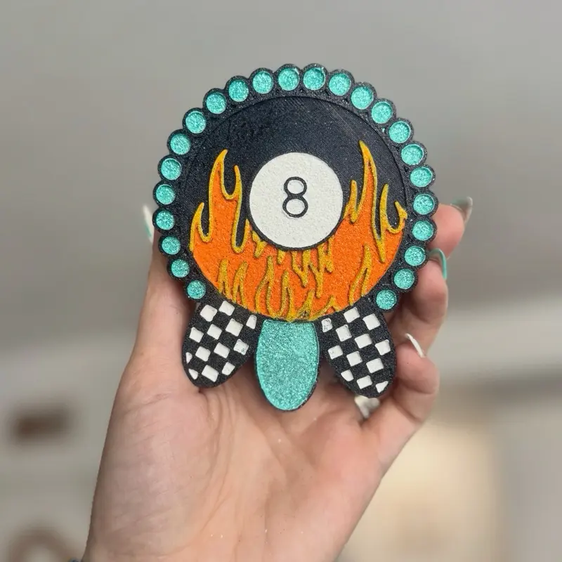 8 Ball Jewelry Car Freshie