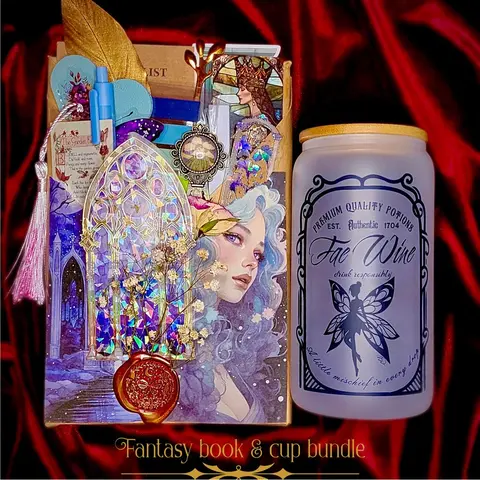 Fantasy Blind Date With A Book + Glass Tumbler Designs