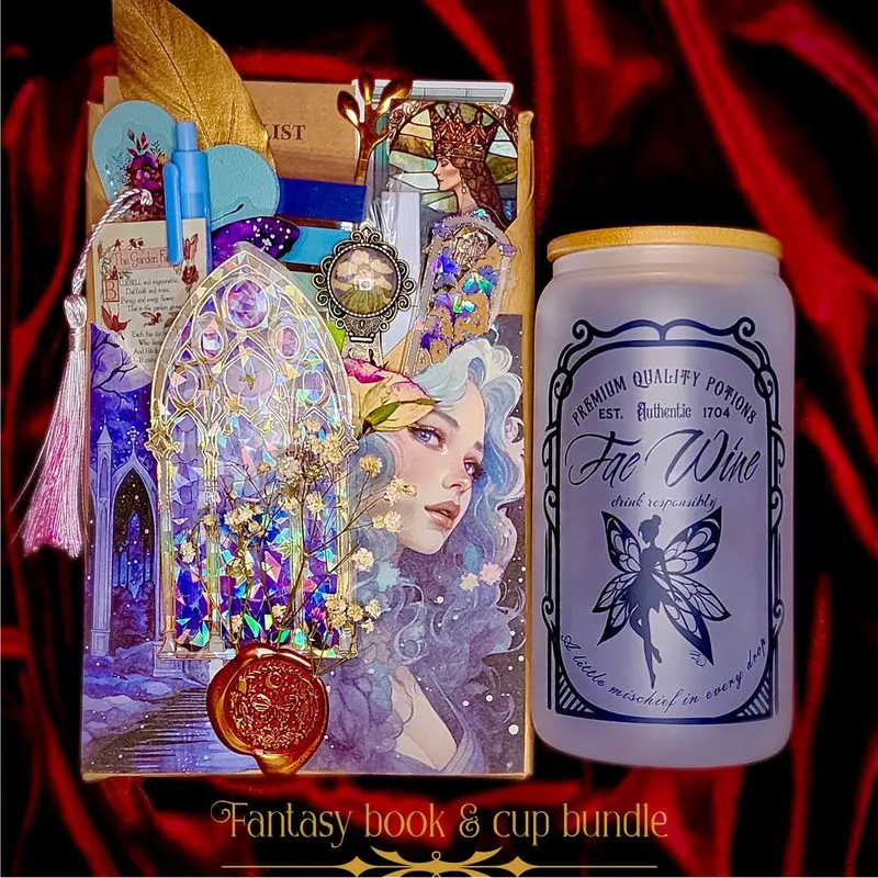 Fantasy Blind Date With A Book + Glass Tumbler Designs