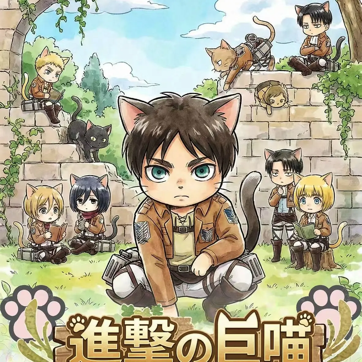 【Artist】Attack on Titan Kitty Style Collectible A6 Boards