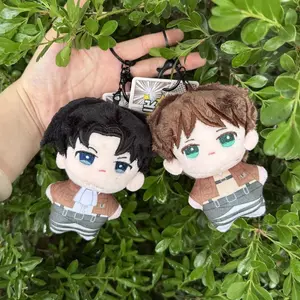 Anime Attack on Titan Super Cute Plush Pendant Doll Bag Keychain Keyring Plush Doll Accessories Gift