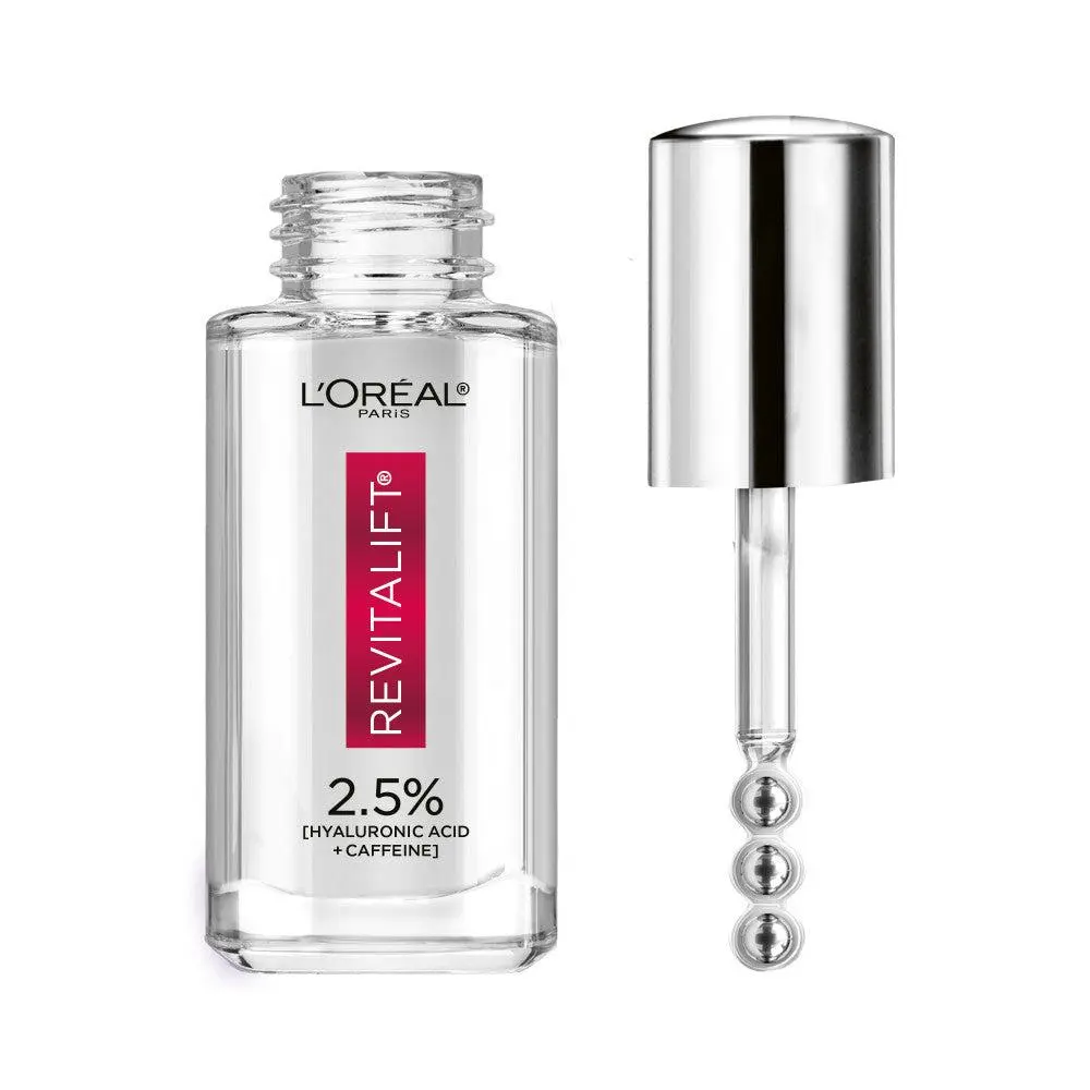 Revitalift 2.5% Hyaluronic Acid + Caffeine Under Eye Serum, for Smooth and Bright Under eyes, L'Oréal Paris Revitalift 2.5% Hyaluronic Acid + Caffeine Under Eye Serum, for Smooth and Bright Under eyes, L'Oréal Paris