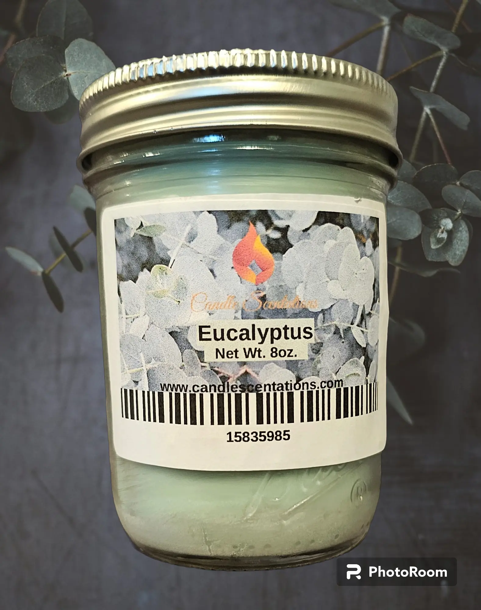 Eucalyptus 8oz. Candle - Natural Aromatherapy Candle