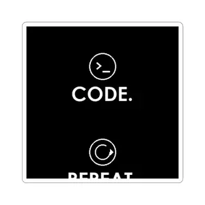 Train. Code. Repeat. — Ronin Sticker 3"