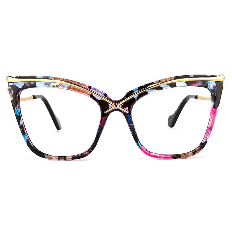 Women's Stylish Oversized Cateye Isabella Eyeglass Frames, Fashionable Female Eyewear Accessories