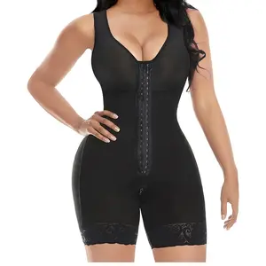 Women's waist shaping, abdomen shaping, round neck seamless hips, shaping the whole body ribbed  bodysuit