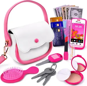 Mothers Day Gift Play Purse for Little Girls - Toddler Purse Set with Makeup Toys for Ages 3-7, Ideal Birthday Gifts for Girls