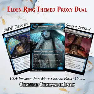 ️ ELDEN RING THEMED DUAL-COMMANDER MTG PROXY DECK – PREMIUM COLLECTOR SET (114 Cards)