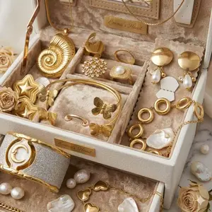 EH | (Buy 10 Get 28 Total) Costume Jewelry Sets - 316L Titanium Steel, Waterproof & Tarnish-Free