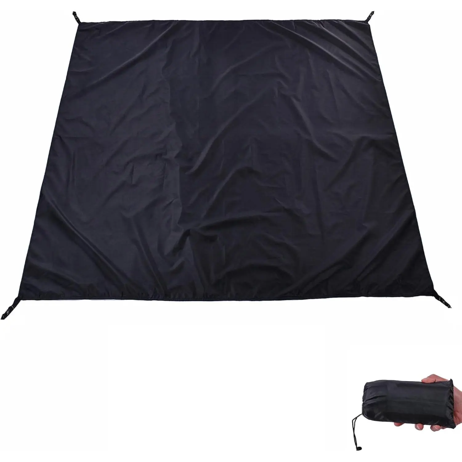 Waterproof Tent Footprint & Heavy Duty Camping Tarp, Ultralight 190T Ripstop Poly Ground Sheet for Hiking, Backpacking, Beach Picnics, and Sun Shade, Waterproof Tarps, Tent Matting