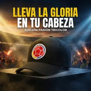 Colombia FCF Snapback Cap – Vibrant Black Adjustable Closure with Embroidered Emblem & Textured Flag Colors