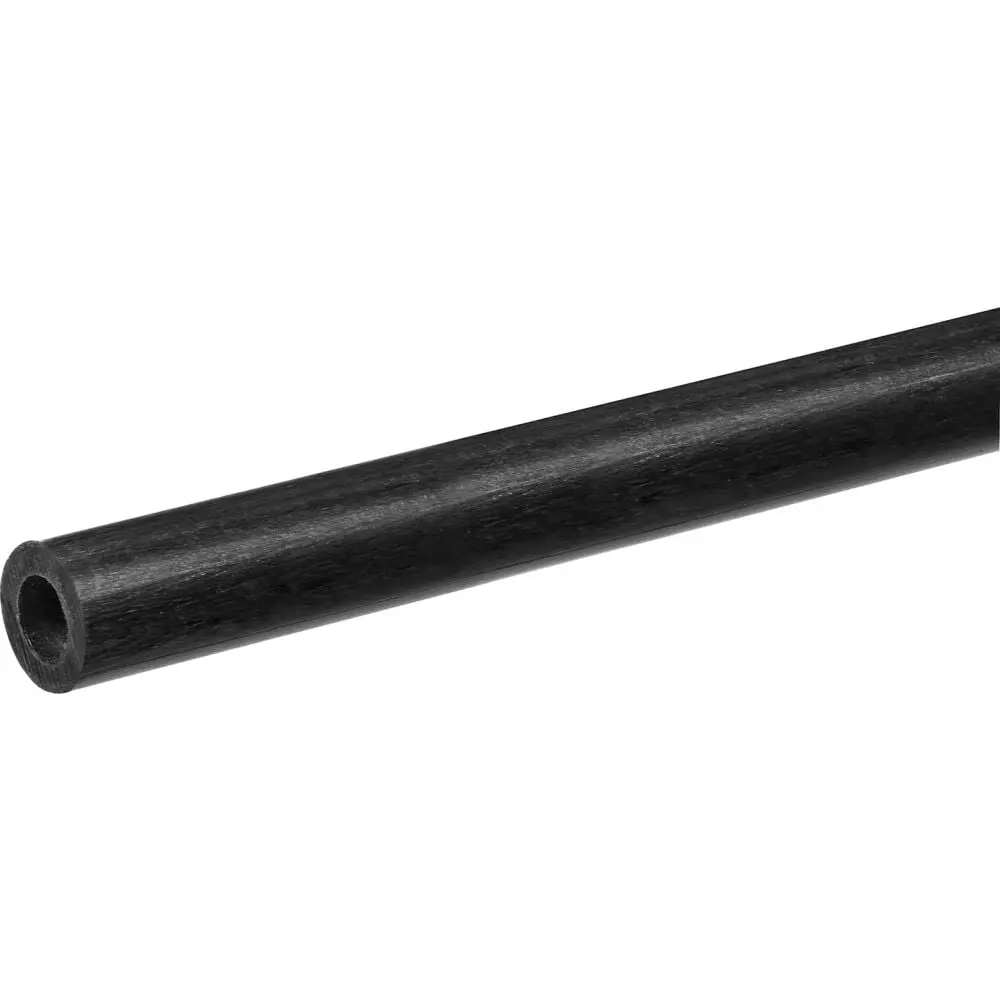 USA Sealing B2320359 0.06 in. ID x 0.13 in. OD x 4 ft. Long Uni-Directional Carbon Fiber Tube, Black