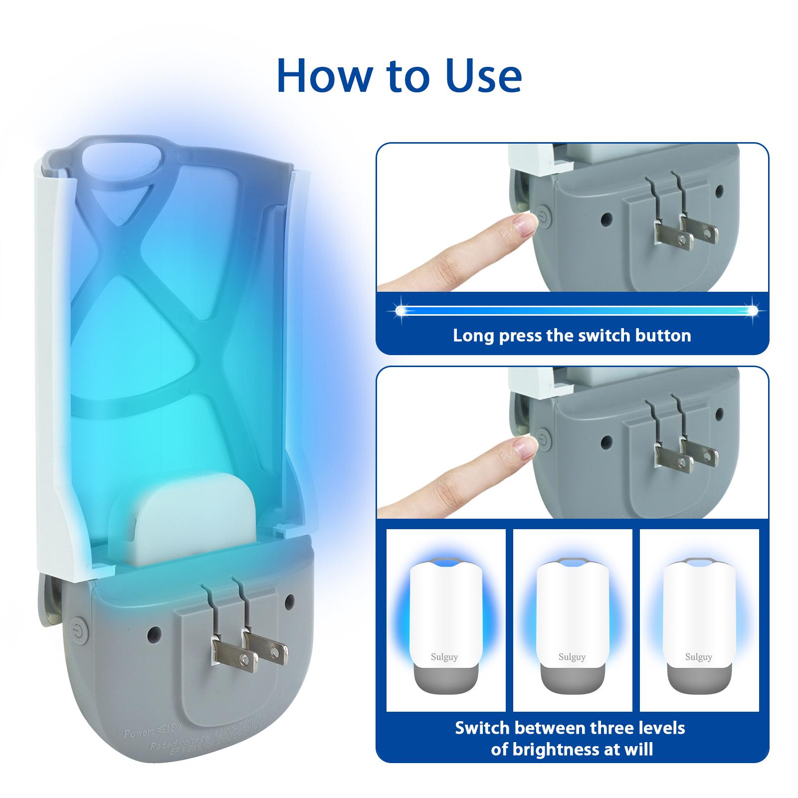 Sulguy Plug-in Flying Insect Trap, Indoor Bug Zapper for Mosquitoes, Flies & Gnats, with 2 Refill Cartridges, Ideal for Home, Office & Hospital