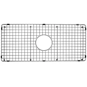 27.24-in x 12.56-in Center Drain Heavy-Duty  Stainless Steel  Sink Protector NDG2813C