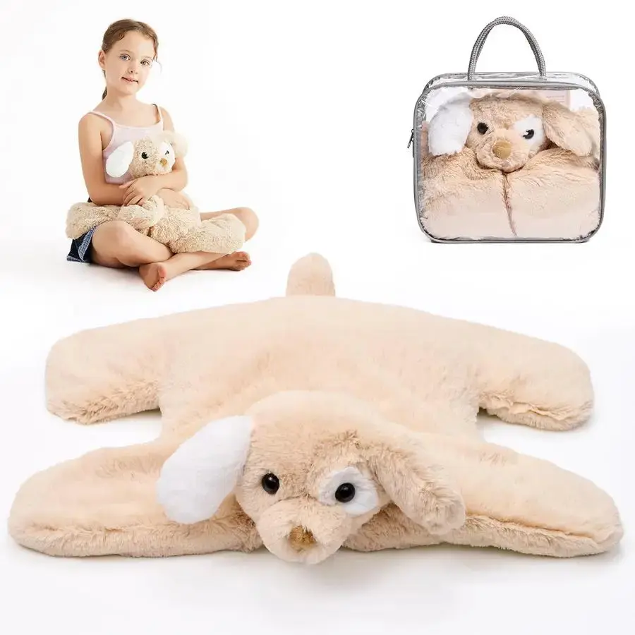 Weighted Lap Pad for Kids 5 lbs, Sensory Needs Weighted Stuffed Animals Lap Blanket Soft Plush Hugging Sensory for Kids Teen Adu