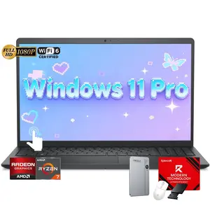 Dell 15.6" FHD Touchscreen Laptop, AMD Ryzen 7 7730U, 16GB RAM 512GB/1TB/2TB SSD, AMD Radeon Graphics, Wi-Fi 6, Windows 11 Pro