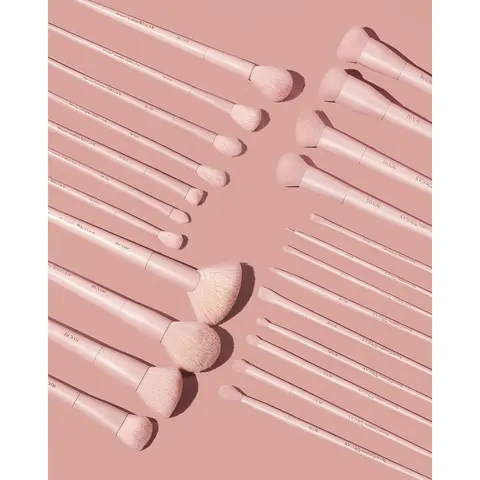Beauty Creations Vegan 24-Piece Makeup Brushes Collection, Soft Fibers, Easy Cleaning, for Flawless Blend Application