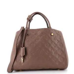 Pre-owned Louis Vuitton Leather Tote Bags REBAG Montaigne Handbag Monogram Empreinte GM by Rebag
