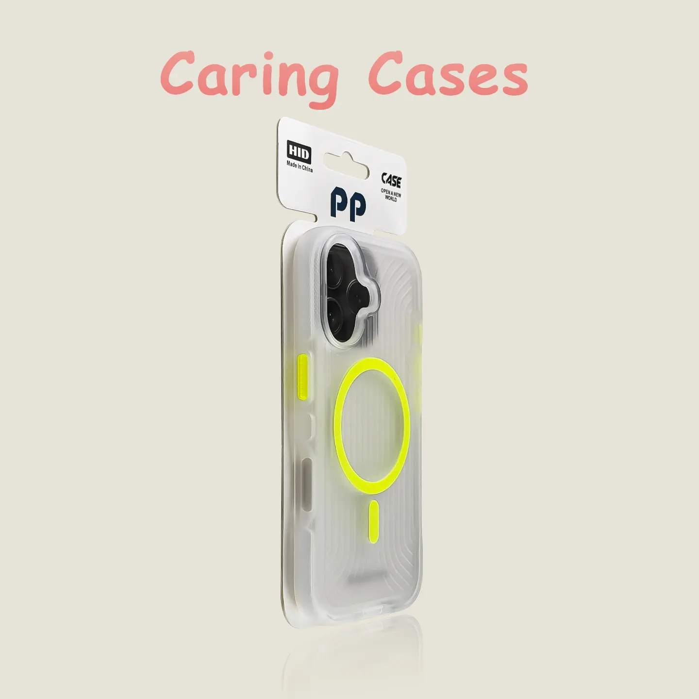 Magnetic Glow Orange Smartphone Case with Phone Wrist Strap - Shockproof Protection for iPhone 17 Pro Max, Compatible with iPhone 16,15,14,13,12