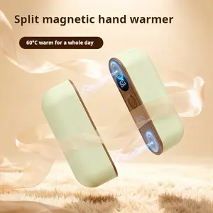 Hand Warmers Rechargeable 2 Pack, Magnetic Electric Handwarmer Rechargeable,Electric Hand Warmer,Portable Pocket Heater,3 Heat Levels,3000mAh Rechargeable Hand Warmer Gifts for Christmas,Outdoor,Hunting,Golf Men Women