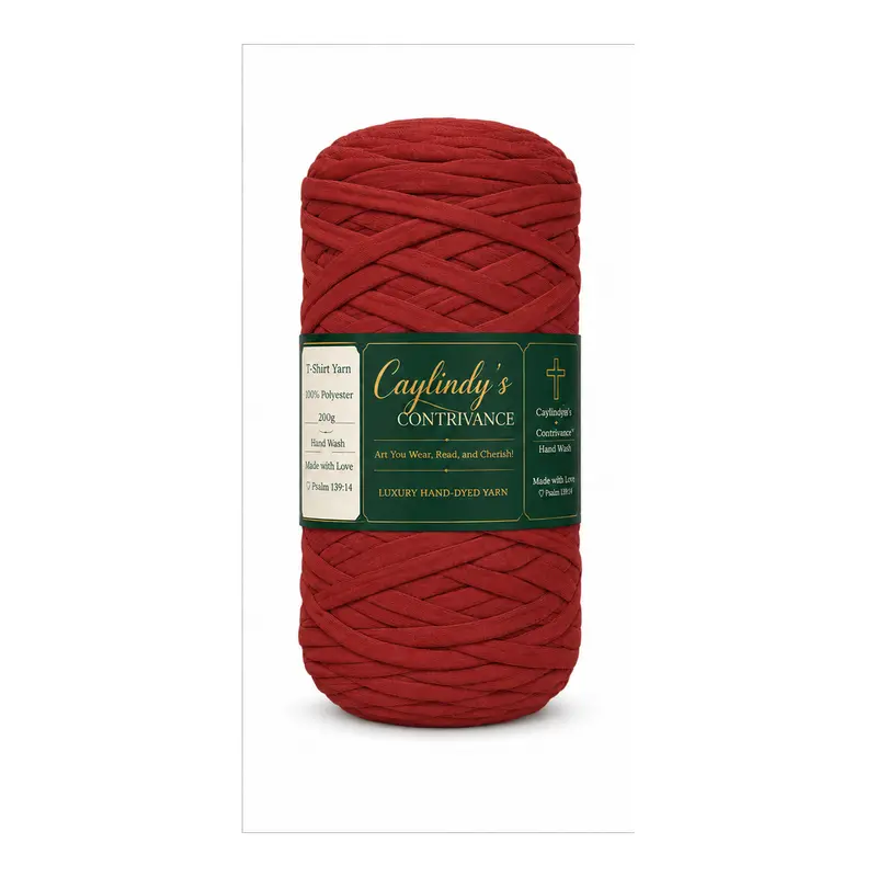 Crowned in Color Premium Polyester T-Shirt Yarn - Chunky Anti-Pilling Knitting Yarn with Soft Texture, Elasticity, for DIY Knitting Supplies, Crafters' Home Décor Rugs & Baskets, Hand-Wash Only Craft Accessory